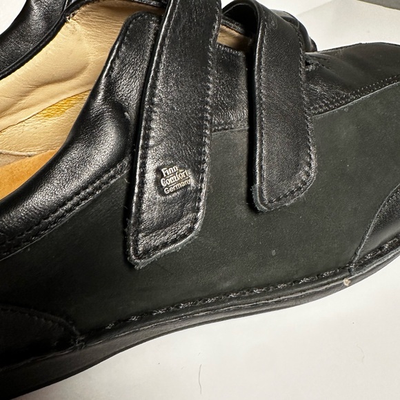 Finn Comfort Germany Men's Black Leather Oxford Work Shoe Loafers Size 41 - Picture 3 of 11